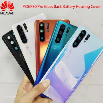 เคสแบตเตอรี่ Huawei P30 Pro ของแท้,ฝาปิดหลังกระจกมองหลังเคสฝาหลัง Huawei P30Pro สำหรับ P 30 + อะไหล่เลนส์กล้อง