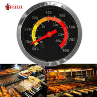 FEILIU BBQ Smoker Grill Stainless Steel Thermometer Temperature Gauge 50-400C New