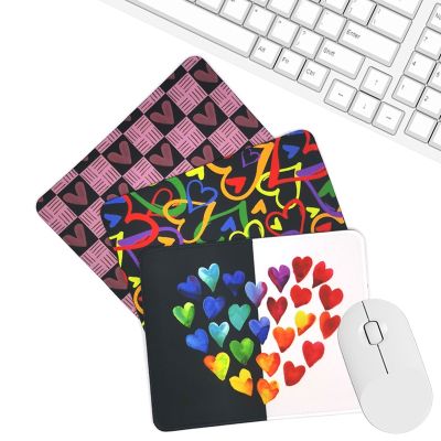 （A LOVABLE） Love HeartPadDesk Mat อุปกรณ์เสริมเดสก์ท็อป RubberSuppliesDesk OrganizerGames Pad Gifts