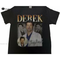 ใหม่ Q032508 เสื้อยืด แขนสั้น พิมพ์ลาย Derek Shepherd GreyS Anatomy Patrick Dempsey 90S Gildan สําหรับผู้ชาย QC7311705