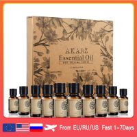 AKARZ Hots 10 Sets Sandalwood,Musk,Lavender,Jasmine,Rose,Patchouli,Ylang Ylang,Vanilla,Eucalyptus,Myrrh Essential Oil