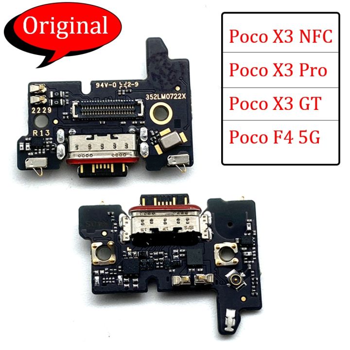 Original Usb Charging Port Board Flex Cable Connector Microphone Parts For Xiaomi Poco X3 Nfc 6406