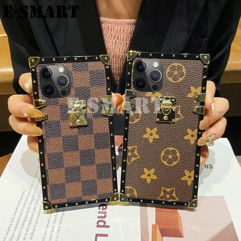 For iPhone 14 Pro Max 14 Plus Hrad Phone Case Armor LV Luxury