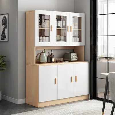 [COD] Household modern simple locker living room kitchen cabinet against the wall storage multi-functional bowl