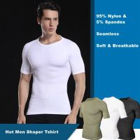 Mens Shaper Tshirt Slim Underwear Man Bodysuit Slimming Tshirt Men Sweat Shirt Tummy Control Corset Shapewear Sport Shirt Male