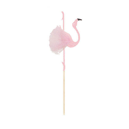 jollyboom-ฮาวาย-flamingo-เค้กใส่ป้าย-cupcake-ตกแต่งเค้กตกแต่งบัลเล่ต์เต้นรำ-flamingo-glitter-สีชมพู-fine-feather-flamingo-เด็กวันเกิดเค้ก-topper