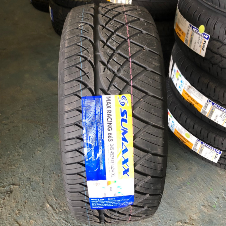 245-45r18-275-40r18-ยี่ห้อ-sumaxx-รุ่น-max-racing-86s-ลายนิตโตะ-420s-รุ่นยอดนิยม-ล็อตผลิตปี21-ขายยกชุด4-เส้น-ราคาต่อ4เส้น-พิเศษสุดๆจำนวนจำกัด