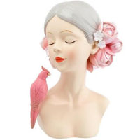 Resin Statues Beauty Woman Ornaments Wedding Gifts Crafts Home Living Room Table Sculpture Cafe Accessories Decoration