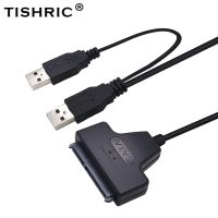 TISHRIC SATA TO USB Hard Drive Cable HDD USB/Hard Drive Adapter USB2.0 TO SATA Adapter Hard Disk 22PIN SATA Cable Molex