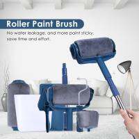 6/7 ชิ้นแปรงลูกกลิ้งทาสี Paint Runner Pro Roller DIY ชุดแปรงทาสีผนังที่จับผนังใช้ชุดแปรงตกแต่งผนัง-iotc29 mall