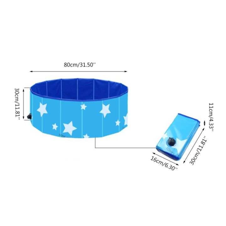 อ่างอาบน้ำแบบพกพาสำหรับสุนัขพับได้-สระว่ายน้ำสุนัขพับได้กลางแจ้งอ่างอาบน้ำที่สามารถพับได้