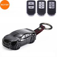 Car Shape Car Key Fob Case Cover Bag Protect Suit For HONDA Key Fob Cover Case Accord Civic Fit Jazz CRV HRV Vezel City Odyssey