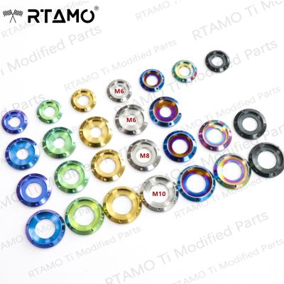 1PC Titanium Countersunk Washer M6 M8 M10 Ti Spacer Gasket for Bicycle Motorcycle Car Parts