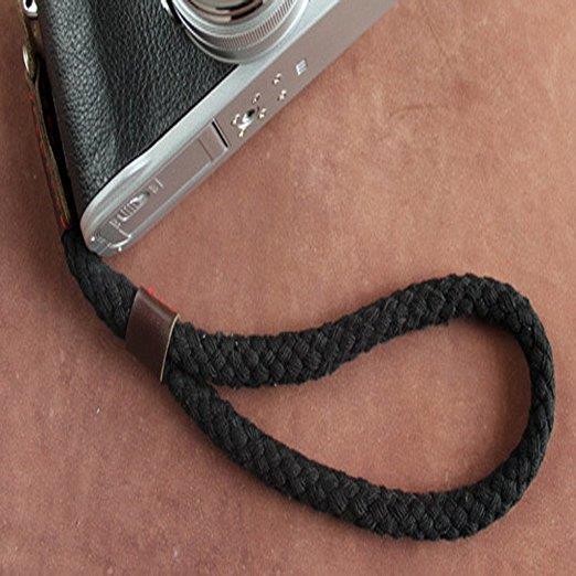 ขาย-1ชิ้น100ใหม่กล้องดิจิตอลพกสายรัดข้อมือวงสร้อยข้อมือผ้าใบสำหรับ-canon-nikon-sony-slr-กล้องสีดำ