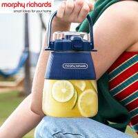 ถ้วยเครื่องคั้นน้ำผลไม้พกพา Morphy Richards เครื่องทำน้ำผลไม้ไร้สาย3000MAh ฝาสองชั้นแคมปิ้งกีฬากลางแจ้งกระบอกน้ำ Tt. ร้านค้า