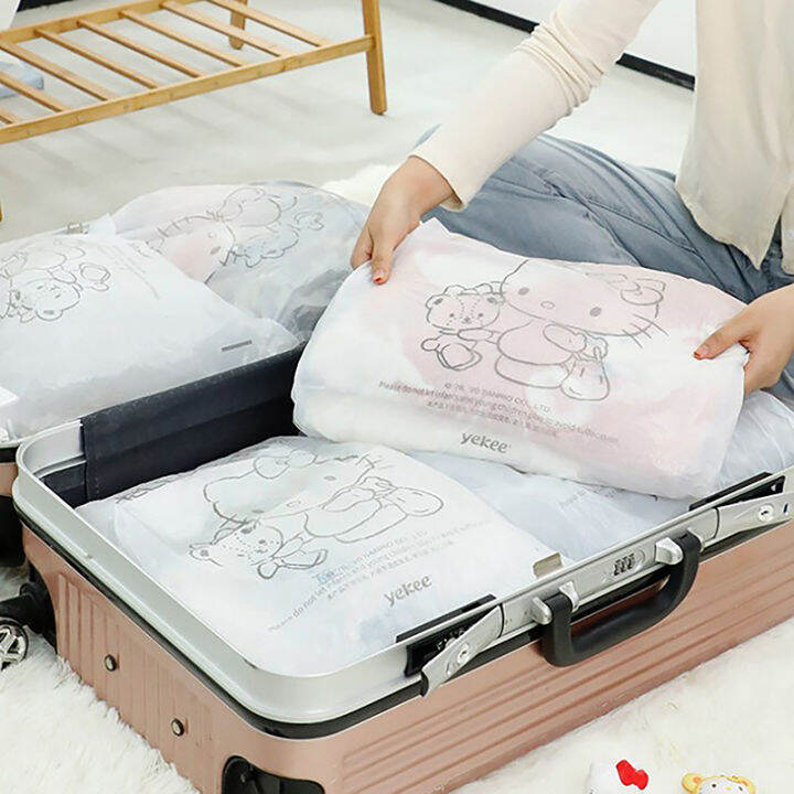 jiang-sanrioed-อนิเมะ-hello-kittys-ถุงขยะน่ารักๆที่บ้านทุกวันครัวร้านอาหารแบบพกพาหนาเก็บเสื้อผ้าถุงพลาสติก