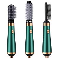 ❐✓☑ 3 in 1 Hair Dryer Brush Straightener Hair Curler Comb Negative Ion Technology Professional Hot Air Comb for Women