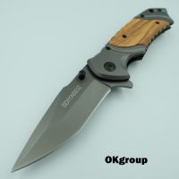 OKgroup SD001-NC Folding knife Outdoor tactical survival knife มีดพับพกพา มีดพกพา มีดเดินป่า มีดสวยงาม มีดแคมป์ปิ้ง มีดสแตนเลส 5Cr13Mov ยาว 8.0 นิ้ว ระบบดีดใบมีด