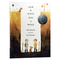 Milu สมุดวาดภาพระบายสีสำหรับเด็ก Sam And Dave ขุด A Hole Caldecott Medal Jon Klassen Barnet หนังสือภาษาอังกฤษของแท้