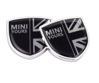 เพจโลโก้ มินิคูเปอร์ ลายธงชาติ อังกฤษ สีดำ ราคา ต่อ 2 ชิ้น size : 4 * 4 cm NO10. MINI Cooper black  england British Flag 50 Years Metal Car Body Sticker Auto Window Emblem Badge Rear Decal