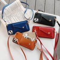 【Enjoy electronic】 Luxury Crossbody Card Pocket Wallet Case For iPhone 14 13 12 11 Pro Max 7 8 Plus SE2 X XR XS Max Leather Strap Back Cover  Case