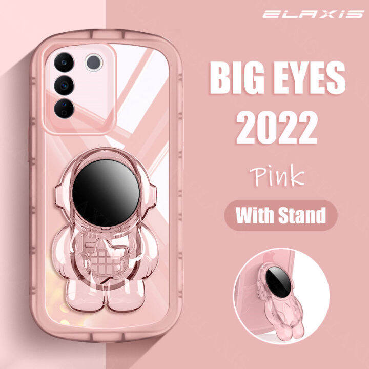 elaxis-สำหรับ-vivo-v27-v27-pro-เคสโทรศัพท์ซิลิโคนนิ่มโปร่งใสทนทานต่อการตกหล่นพร้อมขาตั้งนักบินอวกาศ2022ดีไซน์ใหม่ฝาหลังโทรศัพท์-e12-1