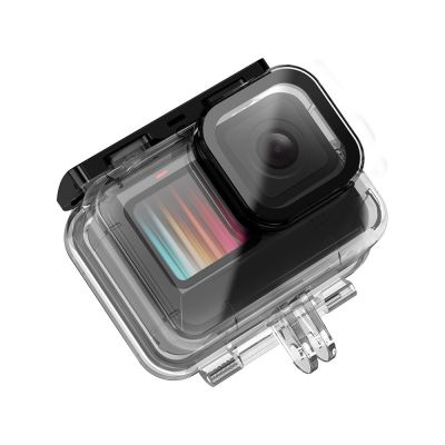 BEST SELLER!!! เคสกันน้ำ โกโปร ฮีโร่ 9และ10 GoPro Hero 9 ยี่ห้อTELESIN  ดำน้ำได้ลึกถึง 40 เมตร. (Filterมี3สีขายเป็นชุด  สั่งต่างหาก) ##Camera Action Cam Accessories