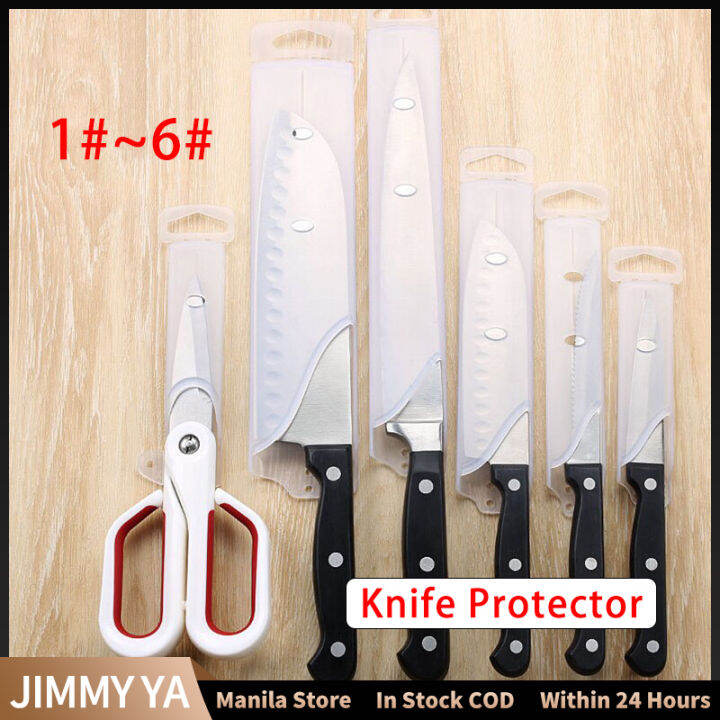 6pcs/set Transparent Kitchen Knife Blade Protector Chef Knives Edge
