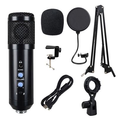 USB Condenser Microphone Recording Live Conference Microphone for Laptop Desktop PC