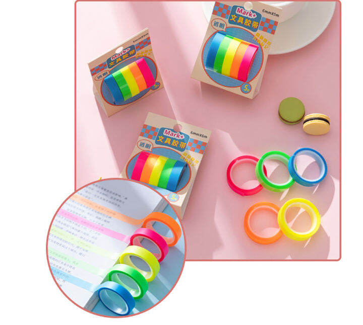 color-marking-tape-scotch-tape-paper-tape-pet-hand-account-tape-stationery-tape-writable-hand-account-tape