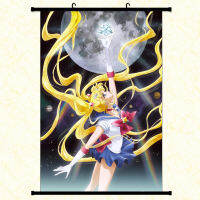 (HOT) ขายร้อน เซเลอร์มูน Sailor Moon ภาพวาดผ้าอะนิเมะ รีล 90*60 แขวนภาพวาดที่กำหนดเองขายส่ง