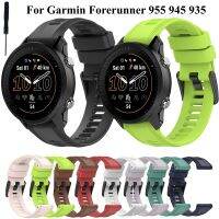 Garmin Forerunner สมาร์ทวอทช์955 935 945สวมใส่สบายสำหรับกีฬาแถบซิลิโคน Garmin Instinctv 2 / Fenix 5 6 / Quatix 5/เข้าใกล้ S62 S60แฟชั่นสายรัดข้อมือสายข้อมือสำหรับเปลี่ยน