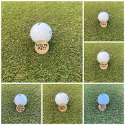 Ralapu Alloy Golf Markers Funny Words Mini Good Toughness Golf Hat Marker