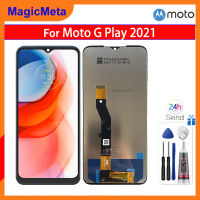 MagicMeta อะไหล่หน้าจอ LCD สำหรับ Motorola Moto G (2021) ตัวประกอบดิจิตอลหน้าจอสัมผัสสำหรับการเล่น Motorola Moto G (2021) XT2093-3 XT2093-7 XT2093-DL XT2093DL