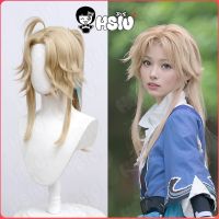 Game Honkai: Star Rail Cosplay Wig Yanqing Cosplay Wig HSIU 50CM Light Linen Short Hair Heat Resistant Synthetic Wig Yanqing Wig