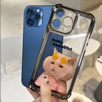 Ready Stock! เคสโทรศัพท์ซิลิโคน TPU ใส แบบนิ่ม กันกระแทก ลายแมว สําหรับ IPhone 14 12 13 11 Pro XS Max XR X 8 7 Plus