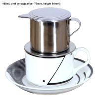 pollen 50/100ml Vietnam Style Stainless Steel Coffee Drip Filter Maker Pot Infuse Cup