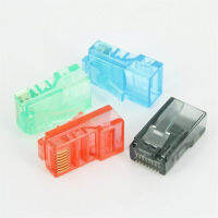 RJ45สายอีเธอร์เน็ตโมดูลปลั๊กเครือข่ายหัวคริสตัลชุบทอง