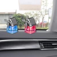 【DT】  hotLightweight  Beautiful Solar Powered Car Rotating Air Freshener Auto Accessories Car Aromatherapy Windmill Design   for Car