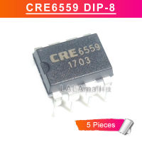 5ชิ้น CRE6559 DIP-8 CRE 6559 DIP8 AC-DC ชิปจัดการพลังงาน IC ใหม่เดิม