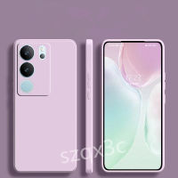 เคสใส่โทรศัพท์ใหม่ในสต็อกสำหรับ VIVO V29 V27 V27e VIVO Y78 Y27 Y36 4G 5G ปลอกโทรศัพท์มือถือขายดีรู้สึกผิวสัมผัสนุ่มสีทึบเรียบง่ายฝาครอบหลังซิลิโคน VIVOY78