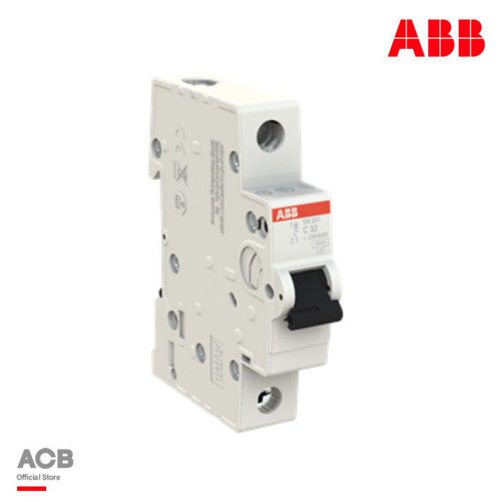 abb-sh201-c32-ลูกย่อยเซอร์กิตเบรกเกอร์-32-แอมป์-1-โพล-6ka-abb-system-m-pro-32a-mcb-mini-circuit-breaker1p-breaking-capacity-6-ka-สั่งซื้อได้ที่ร้าน-abb