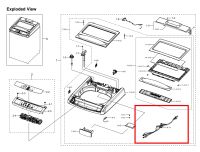 อะไหล่ของแท้ ชุดสายไฟ ชุดบน เครื่องซักผ้าซัมซุง SAMSUNG/ASSY WIRE HARNESS-MAIN DC93-00680A ใช้กับรุ่น WA80M5110ST/ST  WA90M5110SG/ST