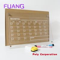 Magnetic Dry Erase Monthly Calendar Planner Acrylic Whiteboard Set For Home Fridge