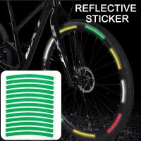 【cw】 Mountain Hub Reflective Stickers Safety Night Riding Warning Tire Rim Tape Strips Decals ！