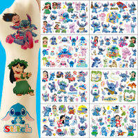 Stitch Lilo Disney การ์ตูนชั่วคราวปลอมสักเด็กแขน Body Art สติกเกอร์เด็กชายหญิงของเล่นตลก DIY รอยสักของขวัญ-jjjvjvjyvuyvksbjd