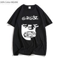 Gorillaz เสื้อ T Hot Music Band Harajuku เสื้อยืดแขนสั้น100% Cotton Graphic พิมพ์ Tshirt Tees สำหรับบุรุษ/ผู้หญิงชาย