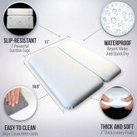 Bathtub Pillow Non-slip Bathtub Headrest Soft Waterproof Bath Pillows with Suction Cups Bathroom Accessories