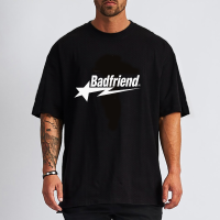 Men T-Shirts Badfriend Popular Song Print Hip Hop T Shirt Fashion Oversized Size Tees Unisex Cotton Short Sleeve Free Shipping