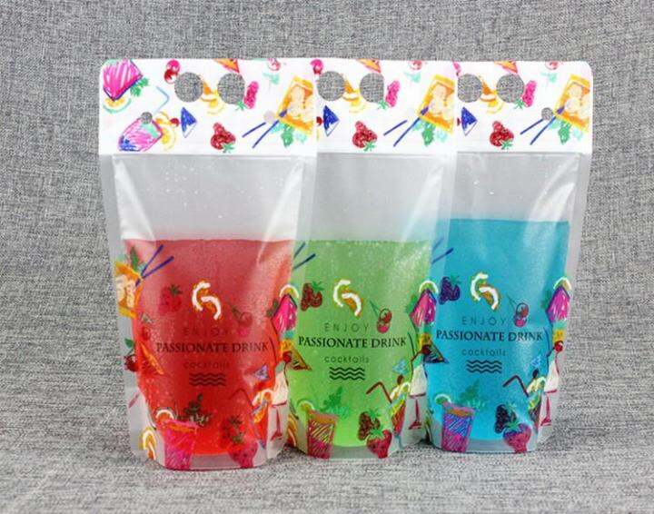 50pcs-450-500ml-passion-frosted-plastic-drinking-packaging-bags-party-cold-hot-beverage-fruit-juice-milk-beer-coffee-pouches